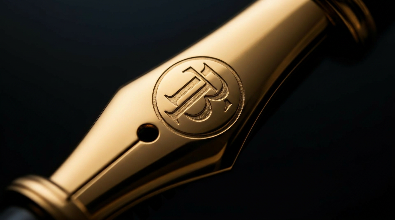 18k-plated nib